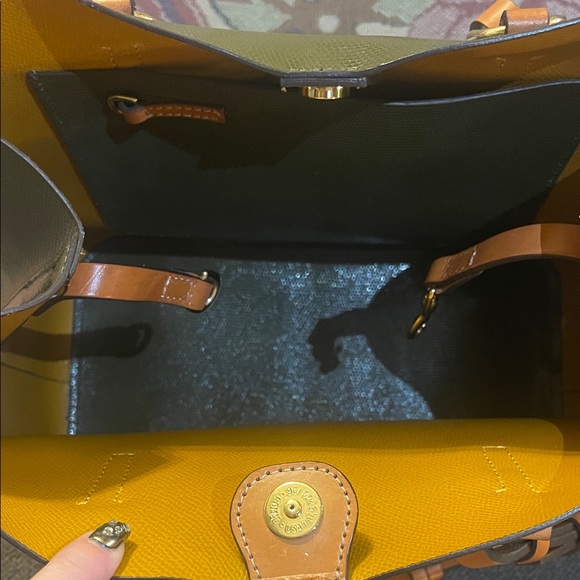 🦆 Dooney & Bourke Olive Green Shoulder Bag - Picture 7 of 16